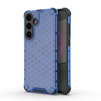 For Samsung Galaxy S25+ 5G Honeycomb Shockproof Phone Case(Blue) by buy2fix
