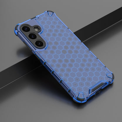 For Samsung Galaxy S25+ 5G Honeycomb Shockproof Phone Case(Blue) by buy2fix