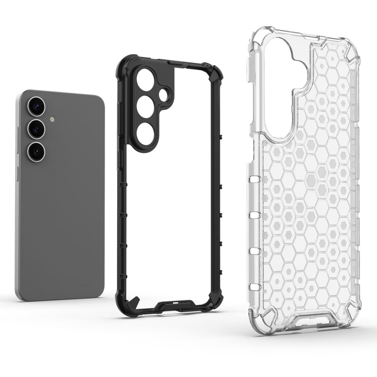 For Samsung Galaxy S25+ 5G Honeycomb Shockproof Phone Case(Blue) by buy2fix