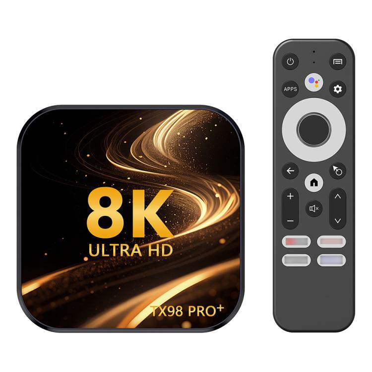 TX98 Pro+ 8K UHD Android 13 Smart TV Box with Remote Control, 4GB+32GB, RK3528 Quad-Core(EU Plug) - Others by buy2fix | Online Shopping UK | buy2fix