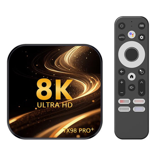 TX98 Pro+ 8K UHD Android 13 Smart TV Box with Remote Control, 4GB+32GB, RK3528 Quad-Core(AU Plug)