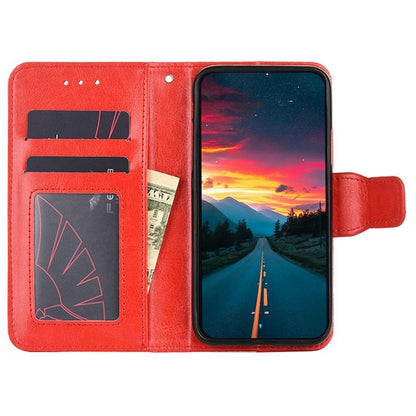For iPhone 16 Crystal Texture Leather Phone Case(Red) by buy2fix