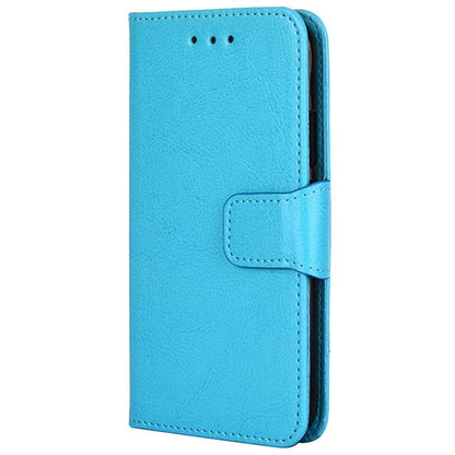 For iPhone 16 Plus Crystal Texture Leather Phone Case(Sky Blue) by buy2fix