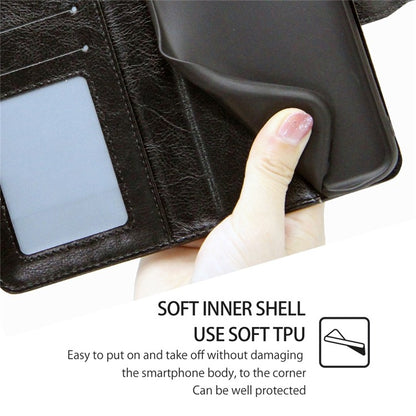 For iPhone 16 Plus Crystal Texture Leather Phone Case(Black) by buy2fix