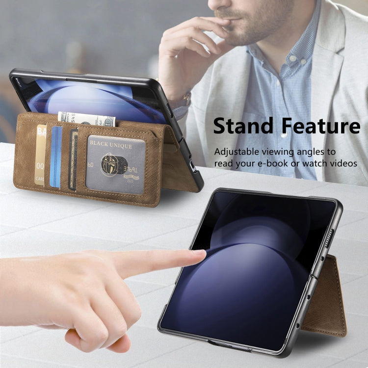 For Samsung Galaxy Z Fold6 CaseNeo MagSafe RFID Anti-theft Retro Leather Phone Case(Brown) - Galaxy Z Fold6 5G Cases by CaseNeo | Online Shopping UK | buy2fix