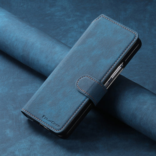 For Samsung Galaxy Z Fold6 CaseNeo MagSafe RFID Anti-theft Retro Leather Phone Case(Blue) - Galaxy Z Fold6 5G Cases by CaseNeo | Online Shopping UK | buy2fix