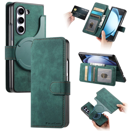 For Samsung Galaxy Z Fold6 CaseNeo MagSafe RFID Anti-theft Retro Leather Phone Case(Green) - Galaxy Z Fold6 5G Cases by CaseNeo | Online Shopping UK | buy2fix