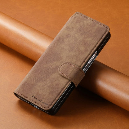 For Samsung Galaxy Z Fold5 CaseNeo MagSafe RFID Anti-theft Retro Leather Phone Case(Brown) - Galaxy Z Fold5 Cases by CaseNeo | Online Shopping UK | buy2fix