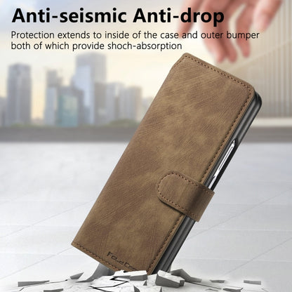 For Samsung Galaxy Z Fold5 CaseNeo MagSafe RFID Anti-theft Retro Leather Phone Case(Brown) - Galaxy Z Fold5 Cases by CaseNeo | Online Shopping UK | buy2fix