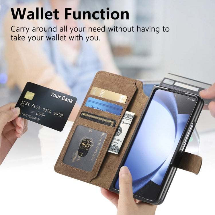For Samsung Galaxy Z Fold5 CaseNeo MagSafe RFID Anti-theft Retro Leather Phone Case(Brown) - Galaxy Z Fold5 Cases by CaseNeo | Online Shopping UK | buy2fix