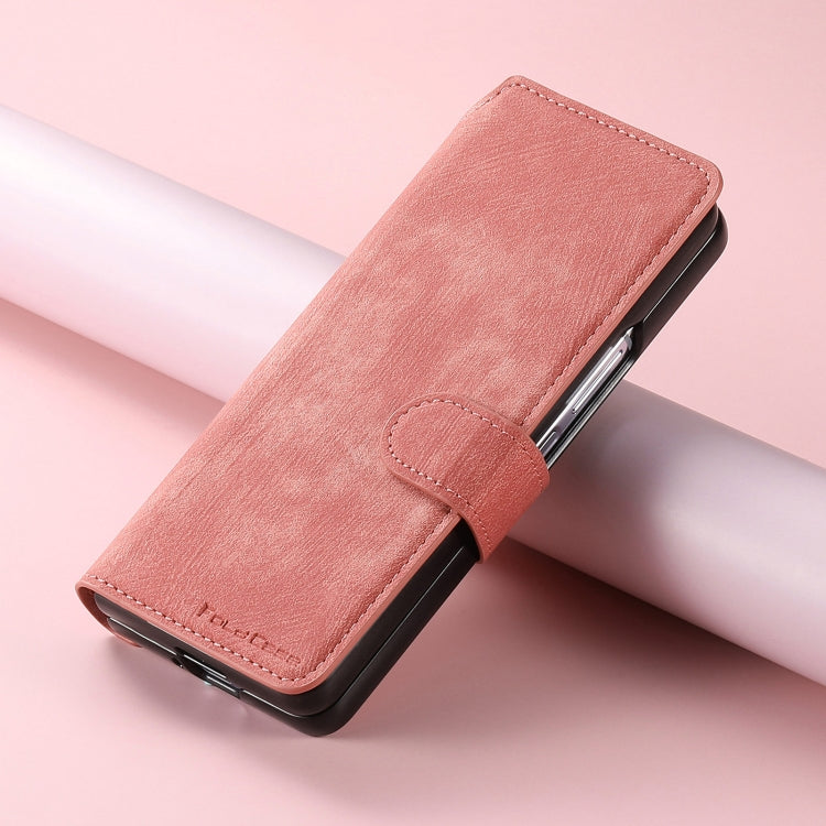 For Samsung Galaxy Z Fold5 CaseNeo MagSafe RFID Anti-theft Retro Leather Phone Case(Pink) - Galaxy Z Fold5 Cases by CaseNeo | Online Shopping UK | buy2fix
