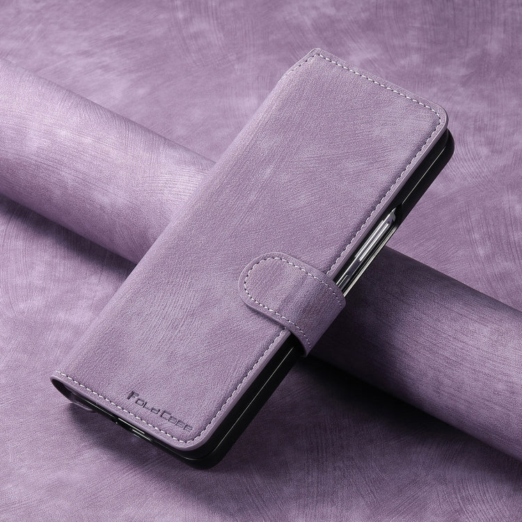 For Samsung Galaxy Z Fold5 CaseNeo MagSafe RFID Anti-theft Retro Leather Phone Case(Purple) - Galaxy Z Fold5 Cases by CaseNeo | Online Shopping UK | buy2fix