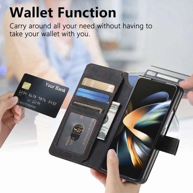 For Samsung Galaxy Z Fold4 CaseNeo MagSafe RFID Anti-theft Retro Leather Phone Case(Black) - Galaxy Z Fold4 5G Cases by CaseNeo | Online Shopping UK | buy2fix