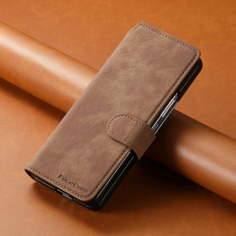 For Samsung Galaxy Z Fold4 CaseNeo MagSafe RFID Anti-theft Retro Leather Phone Case(Brown) - Galaxy Z Fold4 5G Cases by CaseNeo | Online Shopping UK | buy2fix