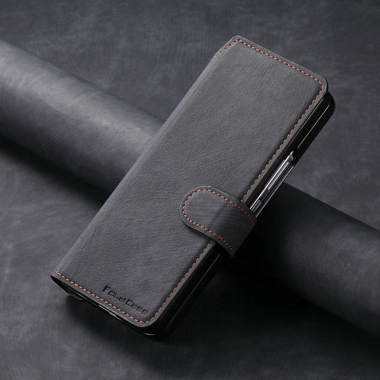For Samsung Galaxy Z Fold3 CaseNeo MagSafe RFID Anti-theft Retro Leather Phone Case(Black) - Galaxy Phone Cases by CaseNeo | Online Shopping UK | buy2fix