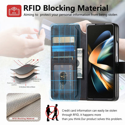 For Samsung Galaxy Z Fold3 CaseNeo MagSafe RFID Anti-theft Retro Leather Phone Case(Black) - Galaxy Phone Cases by CaseNeo | Online Shopping UK | buy2fix