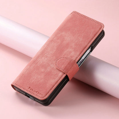 For Samsung Galaxy Z Fold3 CaseNeo MagSafe RFID Anti-theft Retro Leather Phone Case(Pink) - Galaxy Phone Cases by CaseNeo | Online Shopping UK | buy2fix