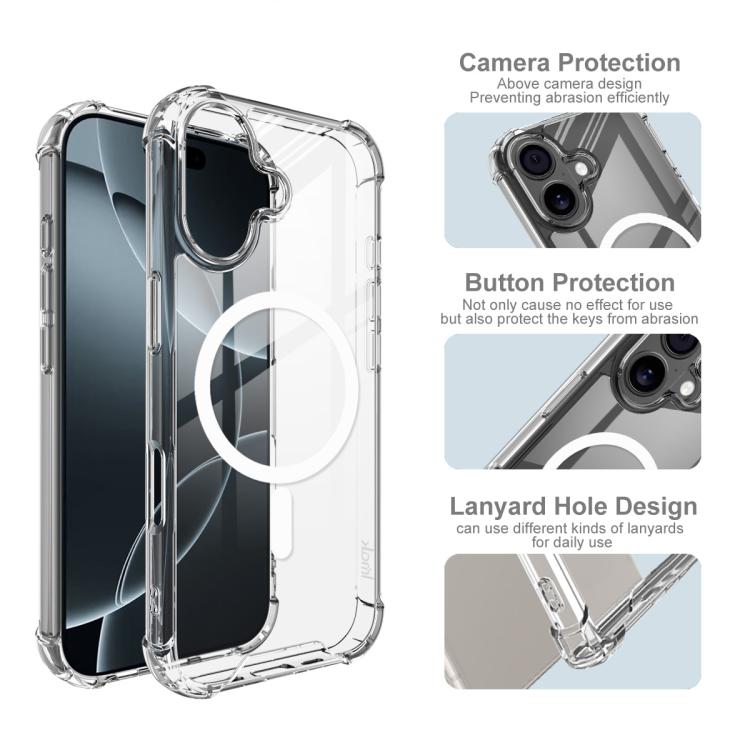 For iPhone 17 IMAK Space Shield PC + TPU Airbag Shockproof MagSafe Phone Case(Transparent) - iPhone 17 Cases by imak | Online Shopping UK | buy2fix