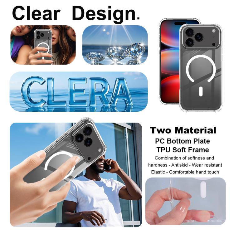 For iPhone 17 Pro IMAK Space Shield PC + TPU Airbag Shockproof MagSafe Phone Case(Transparent) - iPhone 17 Pro Cases by imak | Online Shopping UK | buy2fix