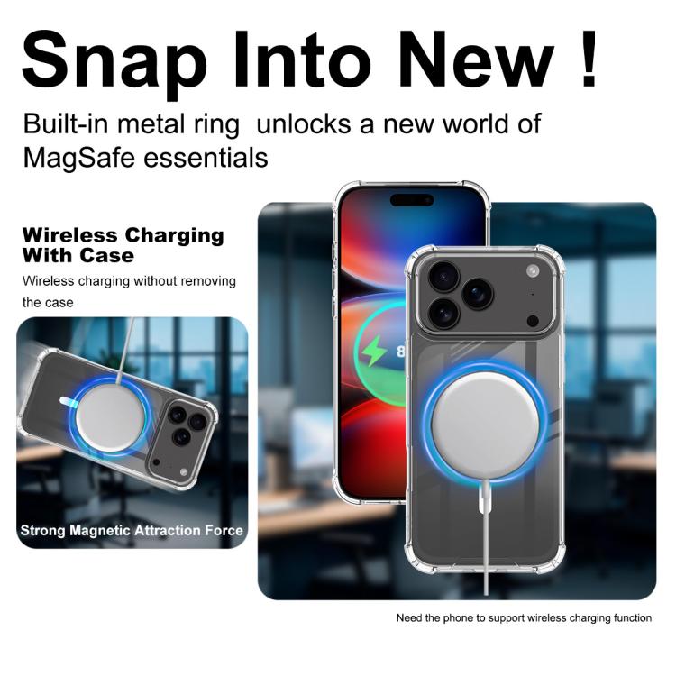 For iPhone 17 Pro IMAK Space Shield PC + TPU Airbag Shockproof MagSafe Phone Case(Transparent) - iPhone 17 Pro Cases by imak | Online Shopping UK | buy2fix