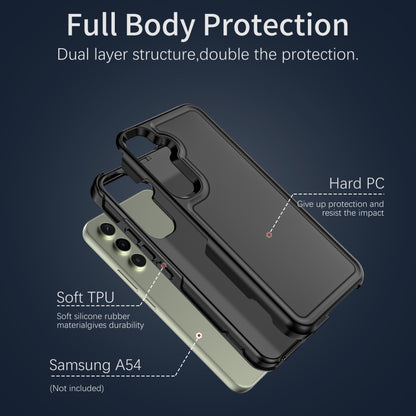 For Samsung Galaxy A54 5G RedPepper Box PC Hybrid TPU Phone Case(Black) - Galaxy Phone Cases by RedPepper | Online Shopping UK | buy2fix