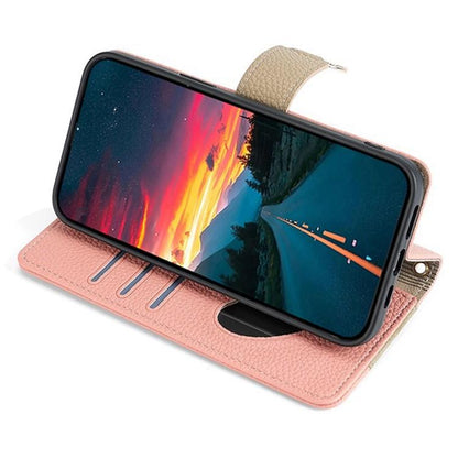 For iPhone 16e Crossbody Litchi Texture Leather Phone Case(Pink) - iPhone 16e Cases by buy2fix | Online Shopping UK | buy2fix