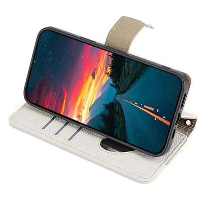 For iPhone 16e Crossbody Litchi Texture Leather Phone Case(White) - iPhone 16e Cases by buy2fix | Online Shopping UK | buy2fix