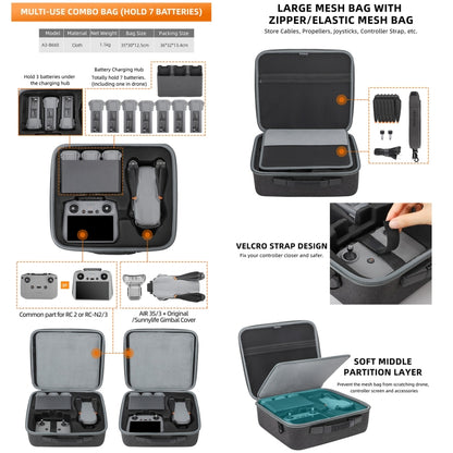 Sunnylife Carrying Case Bag, Model:A3-B660 Batteries Bag - Backpacks & Bags by Sunnylife | Online Shopping UK | buy2fix