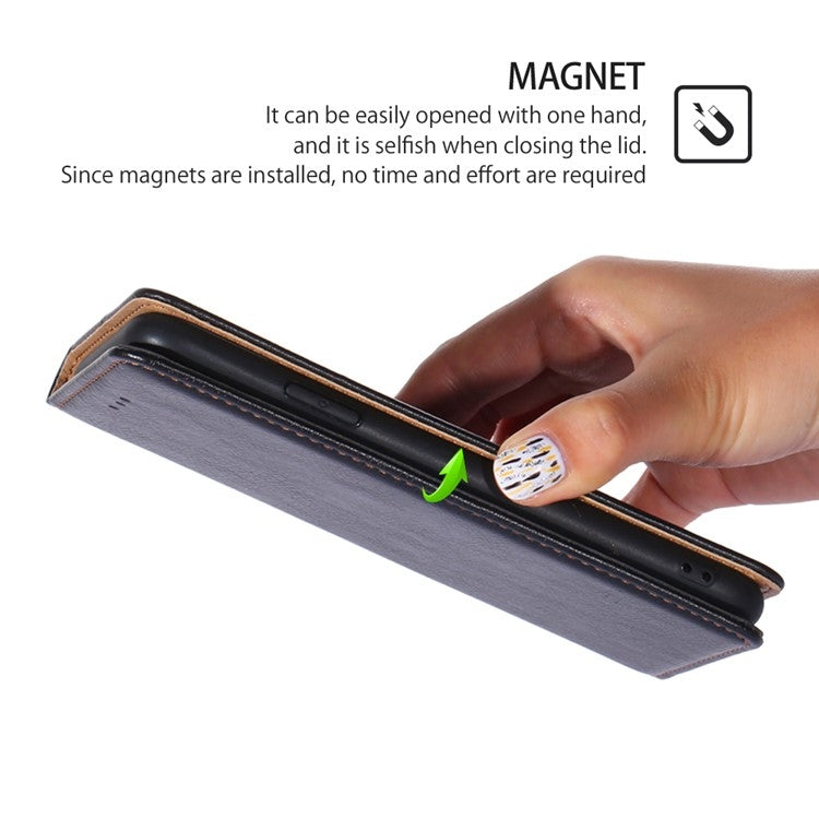 For iPhone 16 Pro Gloss Oil Solid Color Magnetic Leather Phone Case(Black) by buy2fix