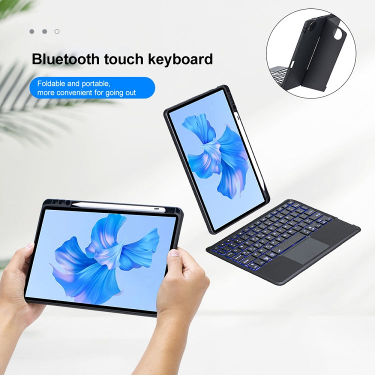 For Huawei MatePad Pro 11 2024 / 2022 Detachable Backlit Bluetooth Keyboard Leather Case with Touchpad(Black) - Huawei Keyboard by buy2fix | Online Shopping UK | buy2fix