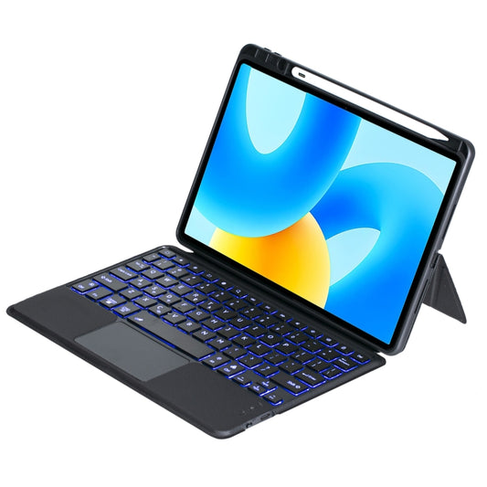 For Huawei MatePad 11.5 / MatePad Air 11.5 Detachable Backlit Bluetooth Keyboard Leather Case with Touchpad(Black) by buy2fix