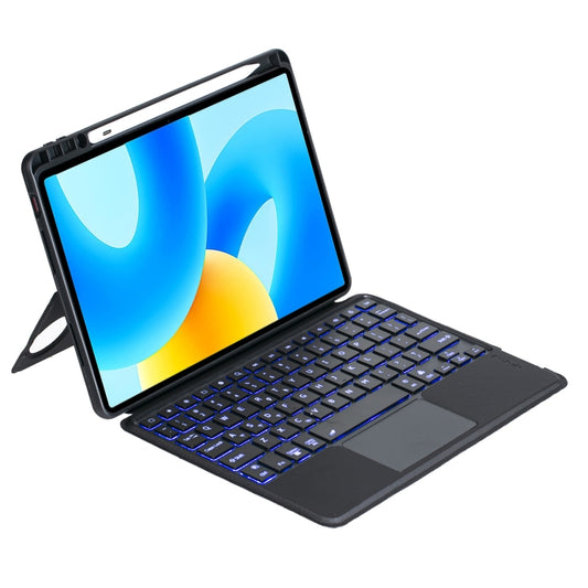 For Huawei MatePad 11.5 / MatePad Air 11.5 Detachable Backlit Bluetooth Keyboard Leather Case with Touchpad(Black) by buy2fix