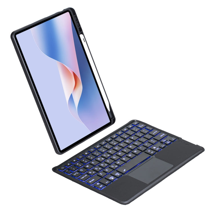 For Huawei MatePad 11.5 S Detachable Backlit Bluetooth Keyboard Leather Case with Touchpad(Black) by buy2fix