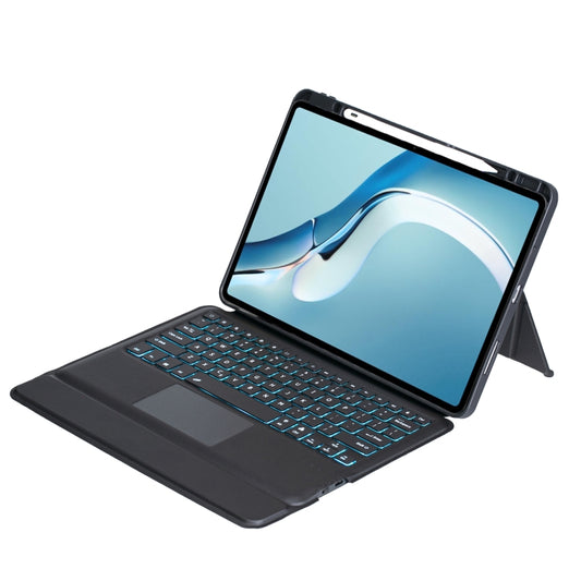 For Huawei MatePad Pro 12.6 2021 Detachable Backlit Bluetooth Keyboard Leather Case with Touchpad(Black) by buy2fix