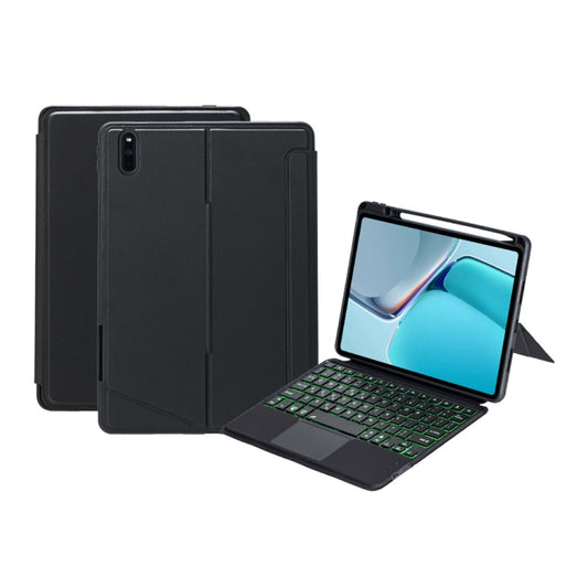 For Huawei MatePad 11 2021 Detachable Backlit Bluetooth Keyboard Leather Case with Touchpad(Black) by buy2fix