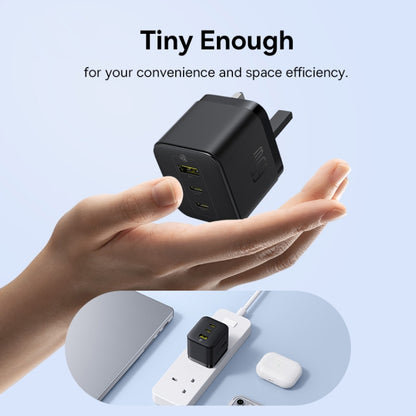 Baseus PD65W USB and 2 USB-C / Type-C Fast Charger With 1m Type-C Cable, Plug Type:UK Plug(Black) - USB Charger by Baseus | Online Shopping UK | buy2fix