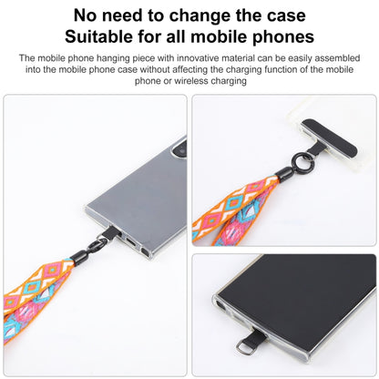 Retro Ethnic Style Mobile Phone Anti-lost Wrist Strap Lanyard Short Lanyard(Blue) - Lanyards & Wrist Straps by buy2fix | Online Shopping UK | buy2fix