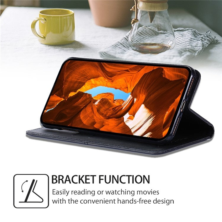 For iPhone 16 Cow Texture Magnetic Leather Phone Case(Black) by buy2fix