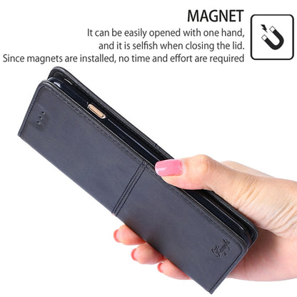 For iPhone 16 Cow Texture Magnetic Leather Phone Case(Black) by buy2fix