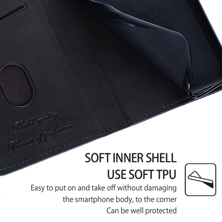 For iPhone 16 Cow Texture Magnetic Leather Phone Case(Black) by buy2fix