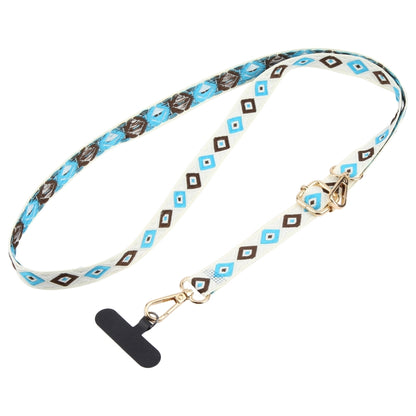 Retro Ethnic Style Crossbody Long Lanyard Mobile Phone Anti-lost Neck Lanyard(Creamy White) - Lanyards & Wrist Straps by buy2fix | Online Shopping UK | buy2fix