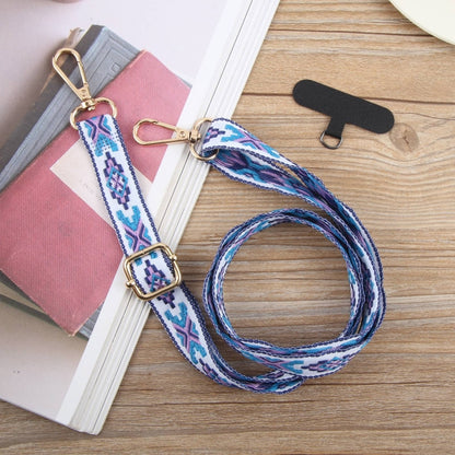 Retro Ethnic Style Crossbody Long Lanyard Mobile Phone Anti-lost Neck Lanyard(Orange) - Lanyards & Wrist Straps by buy2fix | Online Shopping UK | buy2fix