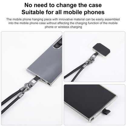 Leather Crossbody Phone Lanyard Anti-lost Long Lanyard(Black) - Lanyards & Wrist Straps by buy2fix | Online Shopping UK | buy2fix