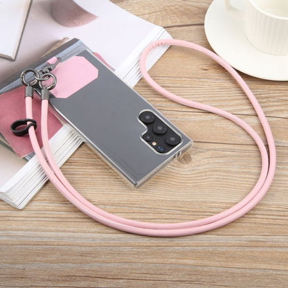 Leather Crossbody Phone Lanyard Anti-lost Long Lanyard(Pink) - Lanyards & Wrist Straps by buy2fix | Online Shopping UK | buy2fix