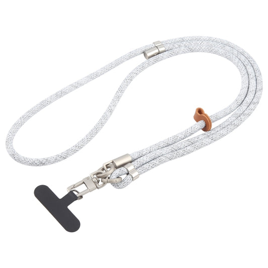 8mm Silver Buckle Adjustable Anti-lost Crossbody Mobile Phone Neck Lanyard(Mixed Grey) - Lanyards & Wrist Straps by buy2fix | Online Shopping UK | buy2fix
