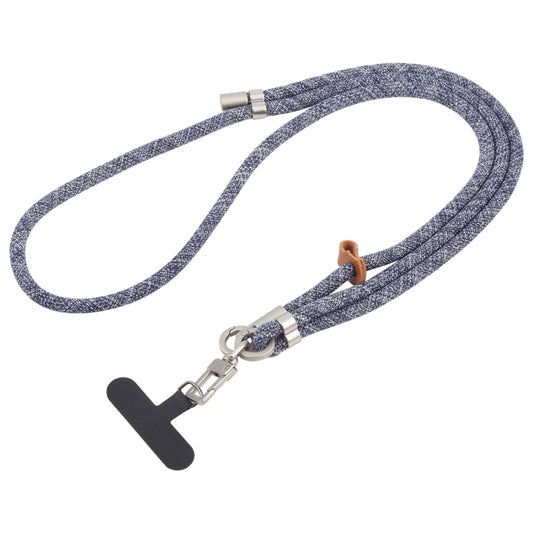 8mm Silver Buckle Adjustable Anti-lost Crossbody Mobile Phone Neck Lanyard(Maid Gray) - Lanyards & Wrist Straps by buy2fix | Online Shopping UK | buy2fix