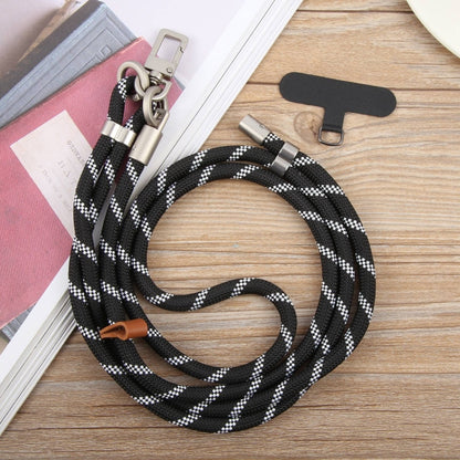 8mm Silver Buckle Adjustable Anti-lost Crossbody Mobile Phone Neck Lanyard(Maid Gray) - Lanyards & Wrist Straps by buy2fix | Online Shopping UK | buy2fix
