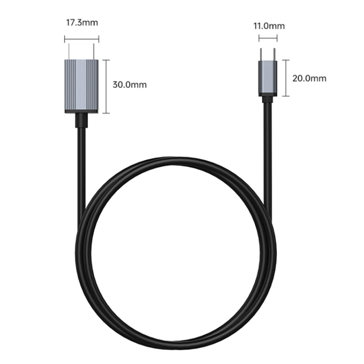 L17 USB-C / Type-C to HDMI Conversion Cable HD Same Screen Adapter Cable, Length:2m(Grey) - Cable by buy2fix | Online Shopping UK | buy2fix