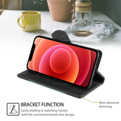 For iPhone 16 Plus Skin Feel Magnetic Buckle Leather Phone Case(Black) by buy2fix