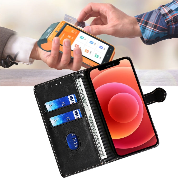 For iPhone 16 Plus Skin Feel Magnetic Buckle Leather Phone Case(Black) by buy2fix